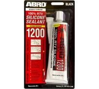 Герметик силиконовый ABRO 1200, черный, 85 г, SS-1200-BLK-3-RW