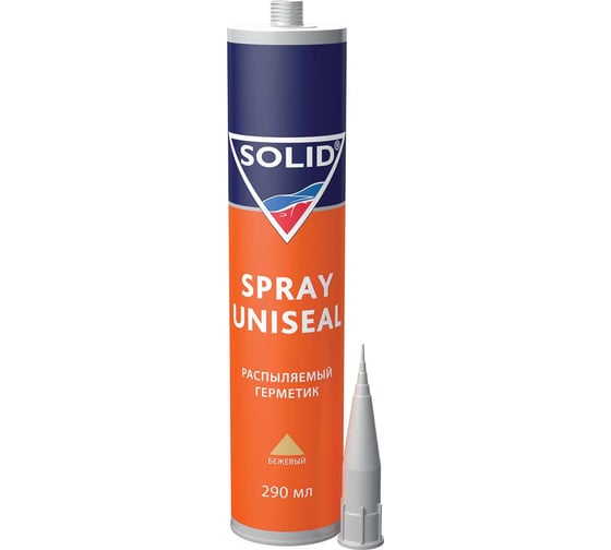 Распыляемый герметик SOLID SPRAY UNISEAL (290 мл) цвет: бежевый 371.0290.1 1
