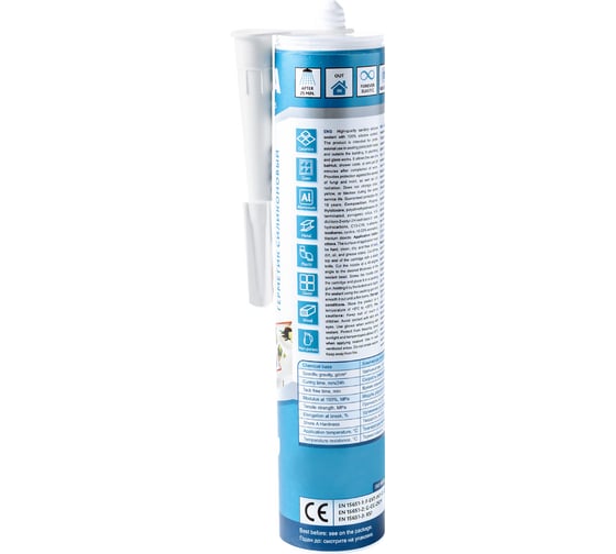 Герметик санитарный SMOLA SILICONE 100 прозрачный, 300 мл 04-1-1-001