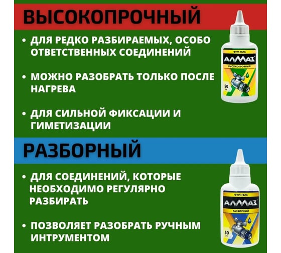 Фум-гель Алмаз высокопрочный 50 г AG-582