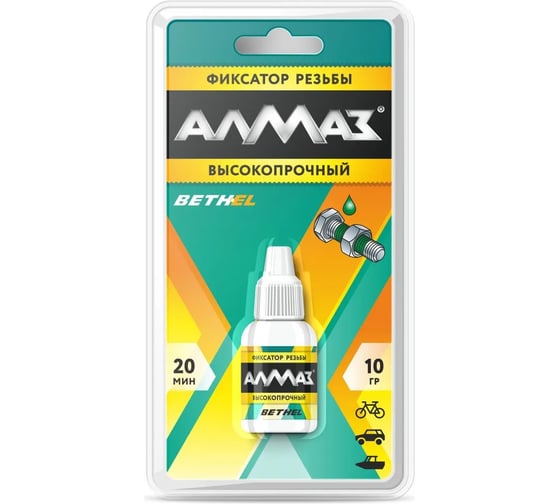 Фиксатор резьбы Алмаз высокопрочный, 10 г AG-546