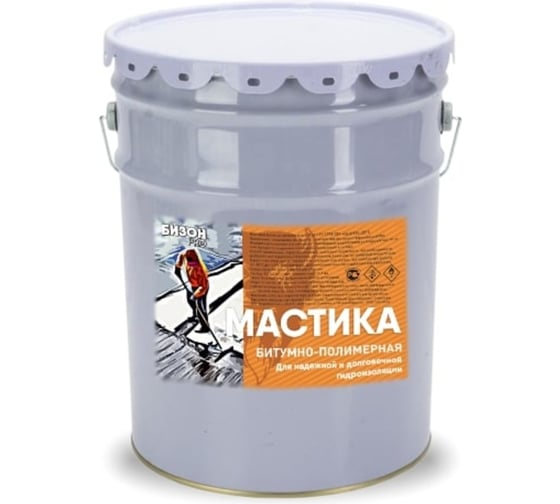 Битумно-полимерная мастика Бизон 20 л 901420