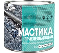 Каучуко-битумная приклеивающая мастика Бизон 2л 901602