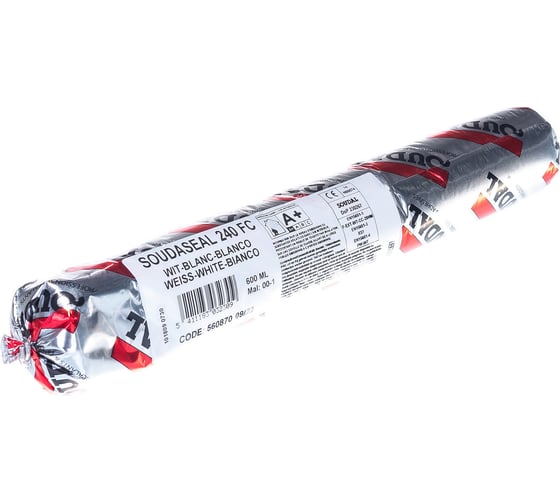 Гибридный клей-герметик SOUDAL Соудасил 240 ФС белый 600 мл 101809