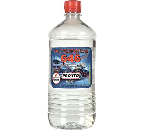 Растворитель PRO.STO 646, 1 л ТУ 2319-001-17517581-2013 003-00001
