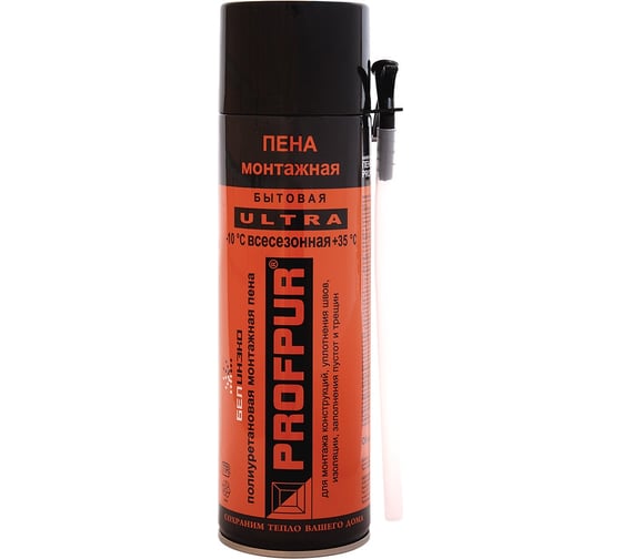 Всесезонная бытовая пена Profpur ultra 500 мл 23961 1