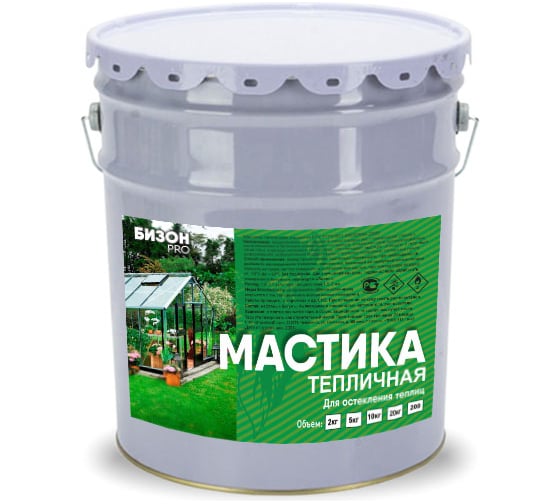Тепличная мастика Бизон 5 л 901505 1
