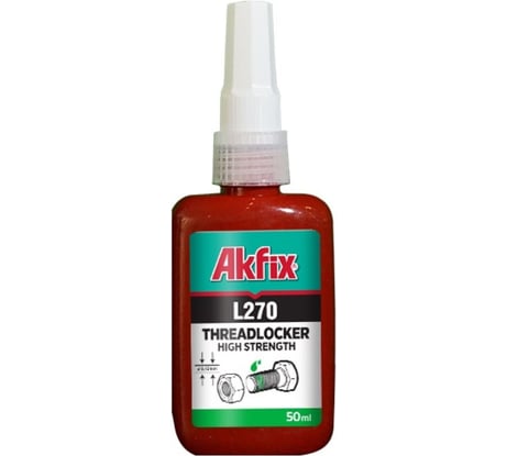 Анаэробный фиксатор резьбы высокой прочности Akfix L270 50 мл L270_01