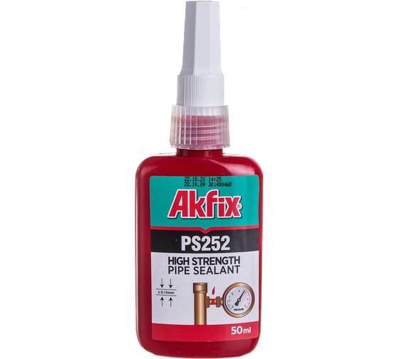 Высокотемпературный анаэробный резьбовой герметик высокой прочности Akfix PS252 50 мл, PS252_01