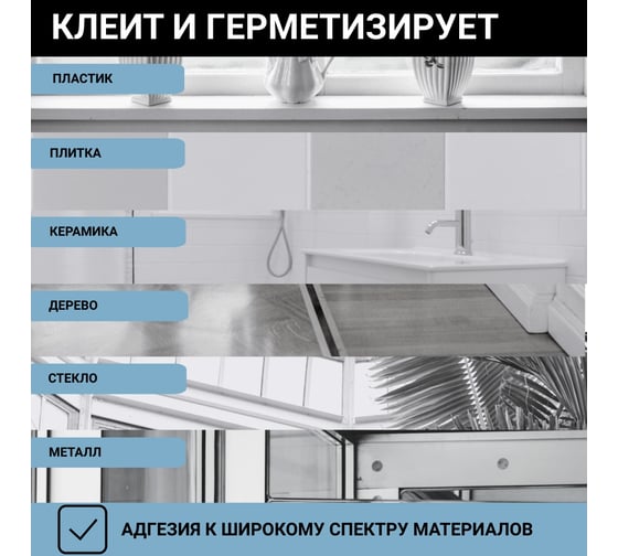 Акриловый герметик SILMAC 310 мл, белый SP-0024/542/112