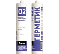 Герметик силиконовый санитарный Kresil 02 прозрачный, 260 мл 4680195340035