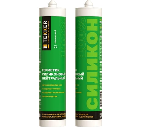 Герметик силиконовый нейтральный Kresil прозрачный, 280 мл 4680195340134