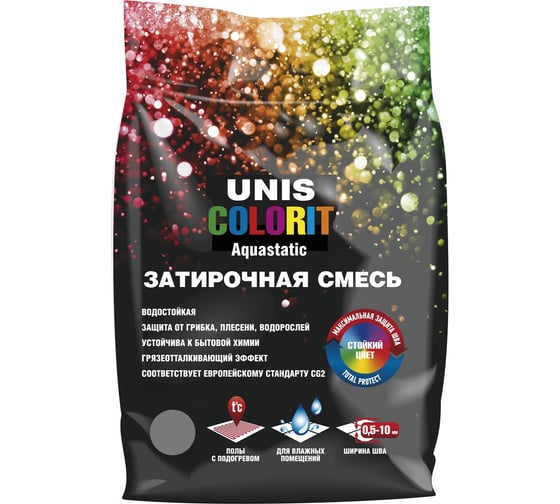 Затирка UNIS Colorit кирпичный 2кг 11602923 1