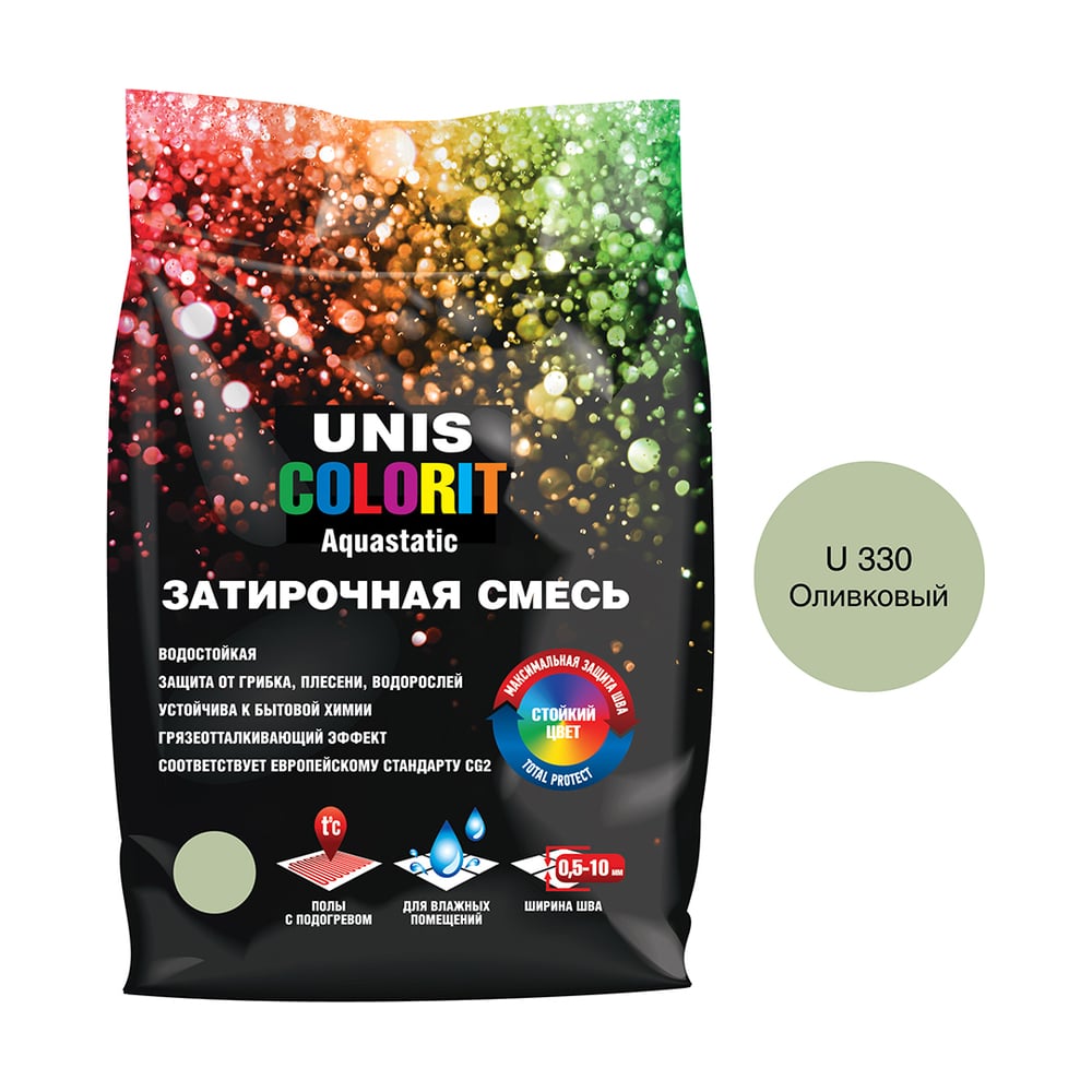 Затирка UNIS Colorit оливковый 2 кг 11602922 - выгодная цена, отзывы ...