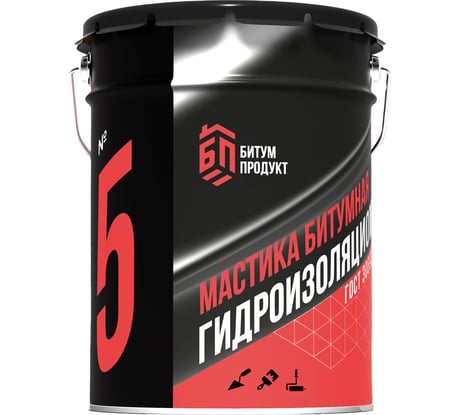 Битумная гидроизоляционная мастика БИТУМ ПРОДУКТ 20 кг BP-1