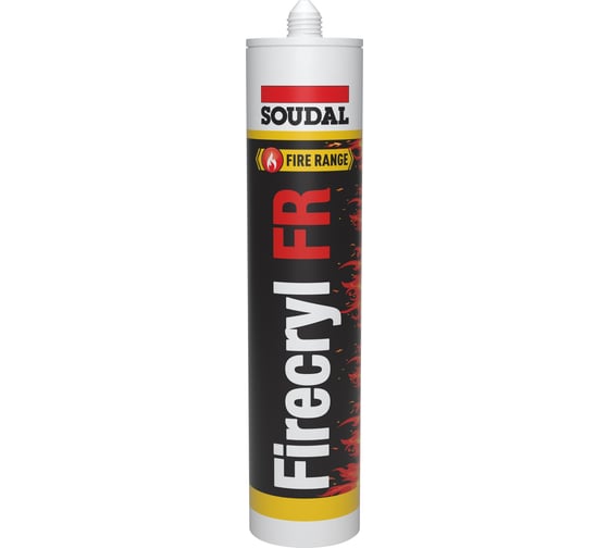 Акриловый герметик SOUDAL Фаеракрил FR 310 мл серый 107433