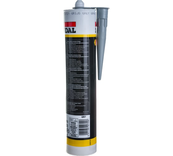 Акриловый герметик SOUDAL Фаеракрил FR 310 мл серый 107433