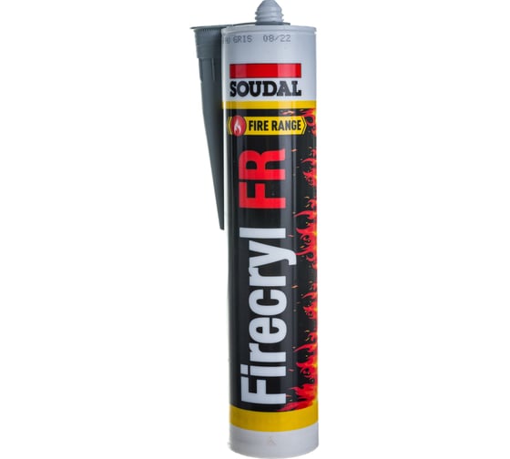 Акриловый герметик SOUDAL Фаеракрил FR 310 мл серый 107433