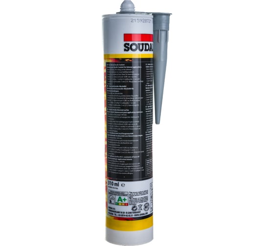 Акриловый герметик SOUDAL Фаеракрил FR 310 мл серый 107433