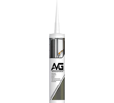 Герметик силиконовый AVG АВГ нейтральный прозрачный