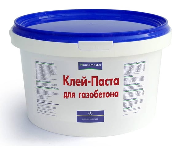 Клей-паста для газобетона Магия Радуги HOUSEMASTER 15 кг 14362 1