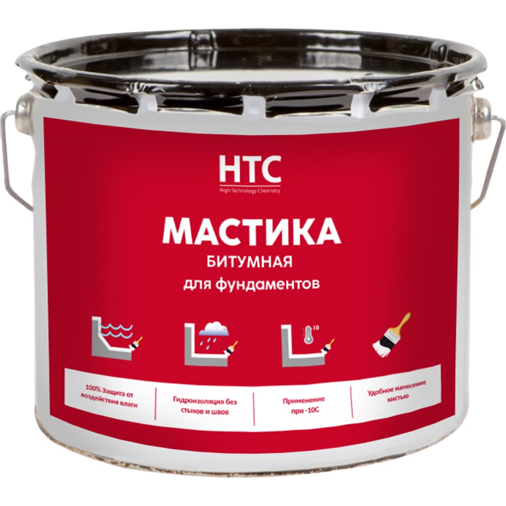 Мастика битумная для фундаментов CEMMIX НТС 3 кг 88903891 - выгодная ...