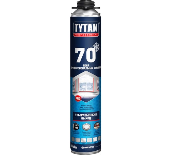 Пена монтажная TYTAN PROFESSIONAL 70 профи, 870 мл, зимняя 269906