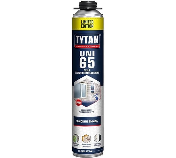 Пена монтажная TYTAN PROFESSIONAL 65 uni limited edition, профи, 750 мл 274815 1
