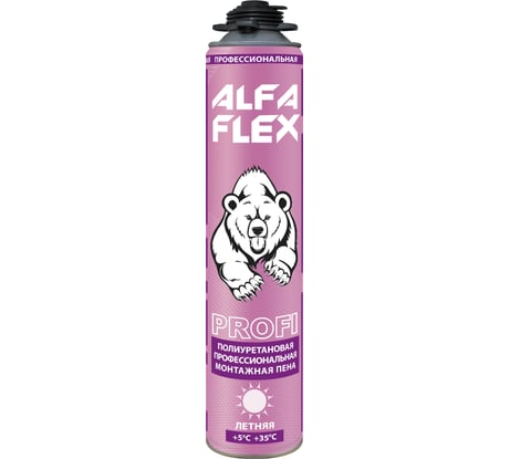 Пена ALFAFLEX Profi 65 пистолетная, летняя, до 65 л 755418