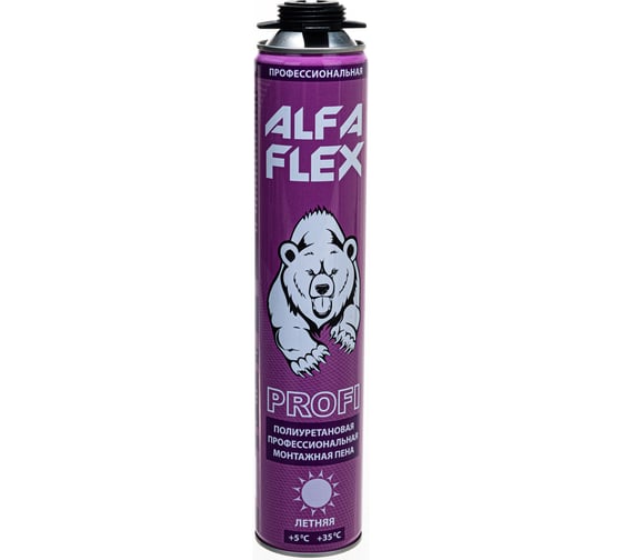 Пена ALFAFLEX Profi 65 пистолетная, летняя, до 65 л 755418