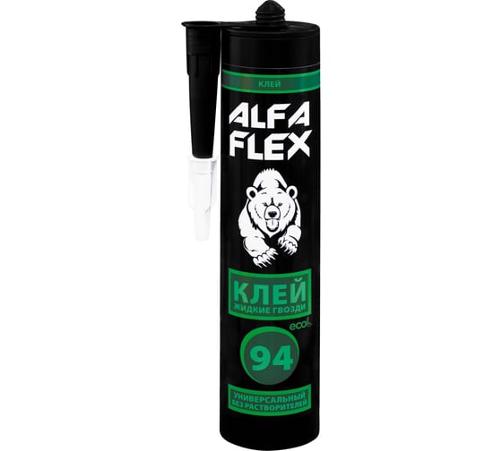Клей ALFAFLEX жидкие гвозди, универсальный эко, бежевый, 280 мл 534267 1