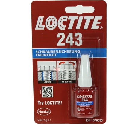 Фиксатор резьбы средней прочности LOCTITE 243 5мл 1370555