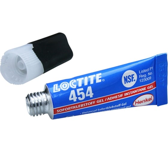 Моментальный цианоакрилатный клей общего назначения LOCTITE 454 гелеобразный, 3гр, 2шт./уп. 1870967-2