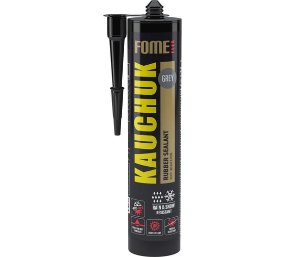 Герметик каучуковый FOME FLEX Kauchuk серый, 300 мл 01-4-2-016