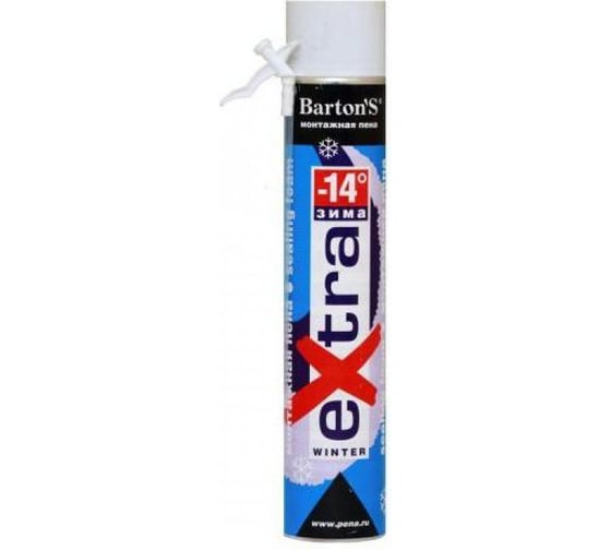 Пена монтажная BARTON'S EXTRA зима, 750 мл BR17 1