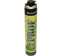 Профессиональная монтажная пена BARTON'S REALPROF всесезонная до -18 градусов, 750 мл BR109