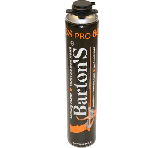 Профессиональная монтажная пена BARTON'S BS PRO 65+, 880 мл BR238 1