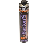 Профессиональная монтажная пена BARTON'S BS PRO 65+ зима, 880 мл BR326