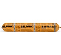 Нейтральный атмосферостойкий силиконовый герметик для общестроительных работ SILMAC CONSTRUCTION колбаса 590 мл серый АНТРАЦИТ RAL7016 SP-0019