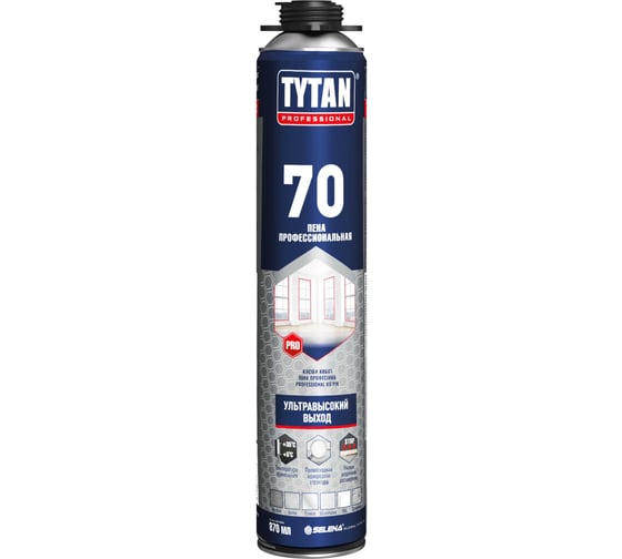 Пена Tytan Professional 70 профессиональная, 870 мл 62992 1