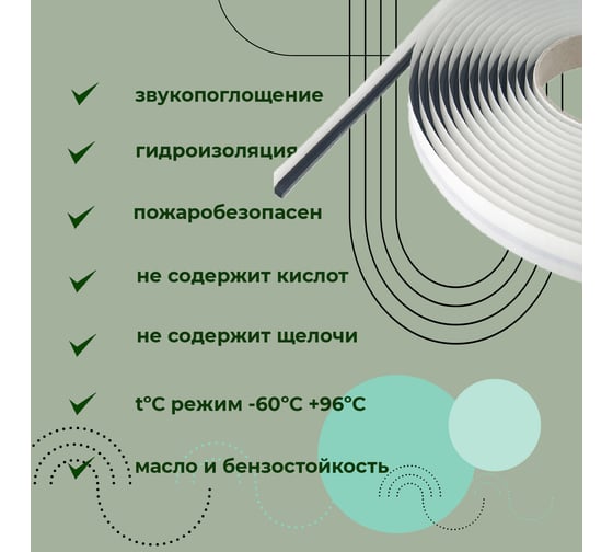 Шнур бутиловый Компания Маска - О, d- 5 мм (11 м.п) черный Ш011_ви Ш011ви