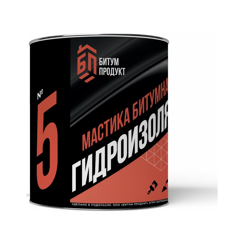 Битумная мастика БИТУМ ПРОДУКТ гидроизоляционная 2 кг BP-18 - выгодная ...