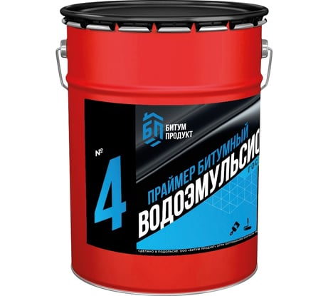 Праймер водоэмульсионный БИТУМ ПРОДУКТ, 21,5 кг, BP-4