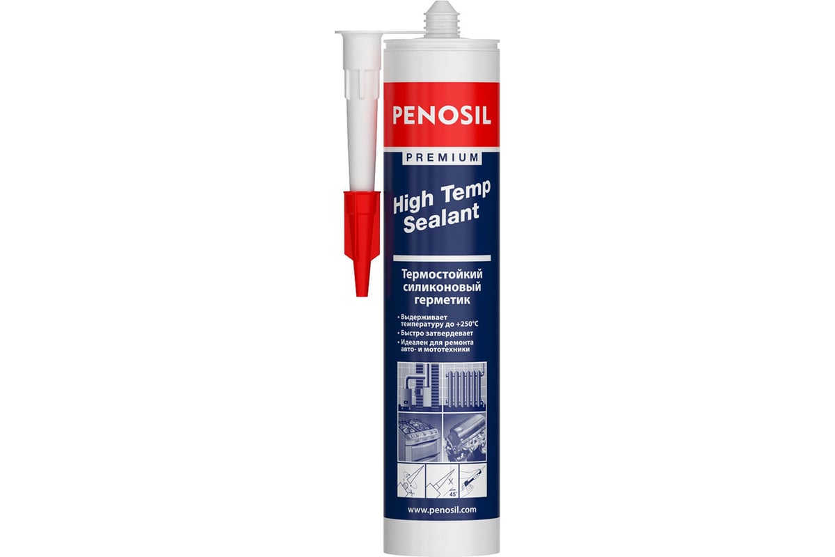 Высокотемпературный герметик Penosil Premium красный, 280 мл H4189 .