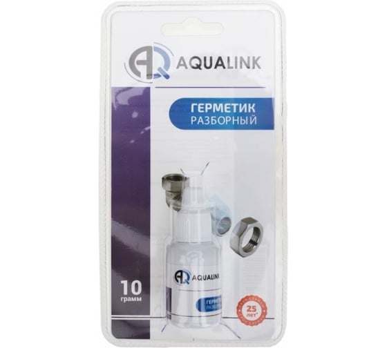 Анаэробный клей-герметик AQUALINK разборный, в блистере, 10 г 2930 02930