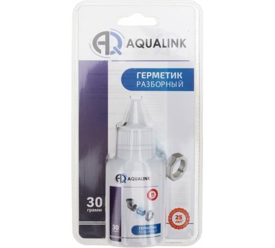 Анаэробный клей-герметик AQUALINK разборный, в блистере, 30 г 2931 02931