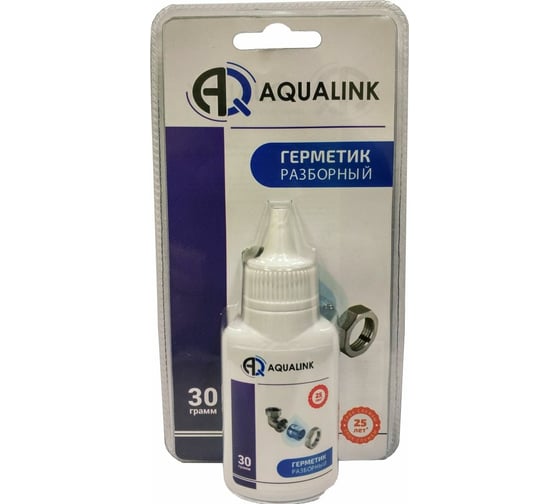 Анаэробный клей-герметик AQUALINK разборный, в блистере, 30 г 2931 02931