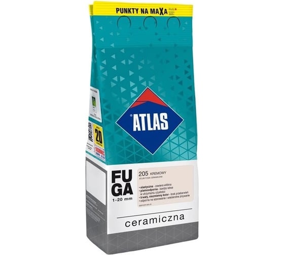 Керамическая затирка ATLAS кремовый, 2 кг (1-20 мм) 205-СER 1