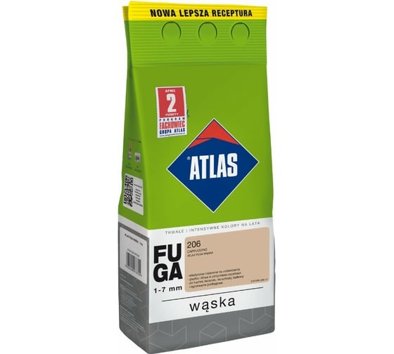 Цементная затирка ATLAS капучино, 2 кг (1-7 мм) 206-CEM 1