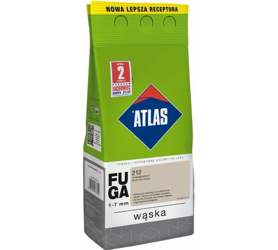 Цементная затирка ATLAS серо-коричневый, 2 кг (1-7 мм) 212-CEM 1